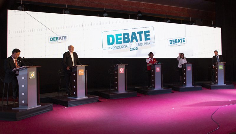 Ausencias marcan segundo debate presidencial de Bolivia
